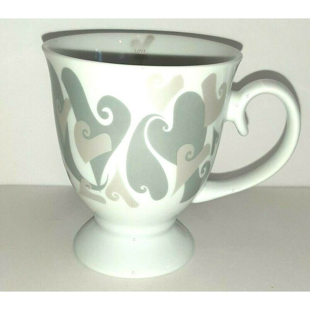 Gray Heart Mug Valentine 10 oz.